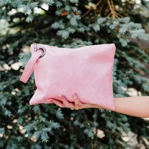 Oversized Blush Pink Clutch -NWOT